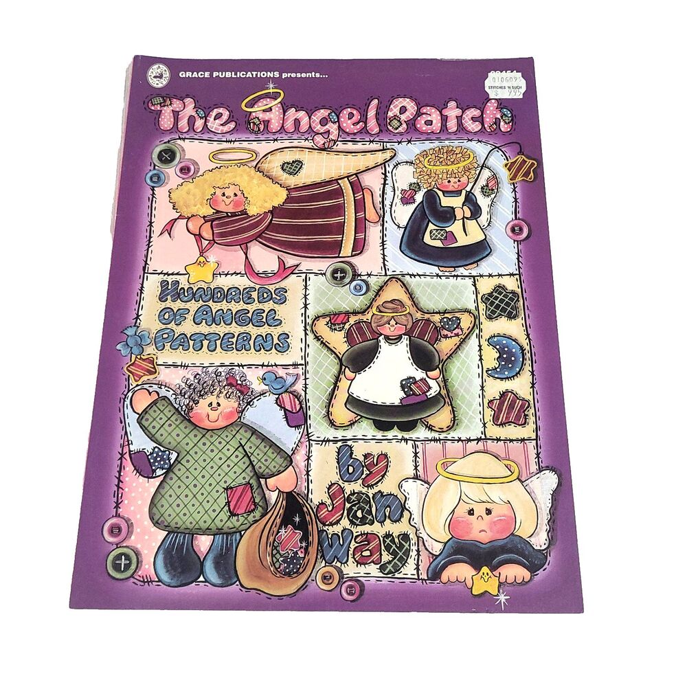 The‎ Angel Patch Jan Way Kraft Book Vtg NEW Old Stock 1990s Cottage Core